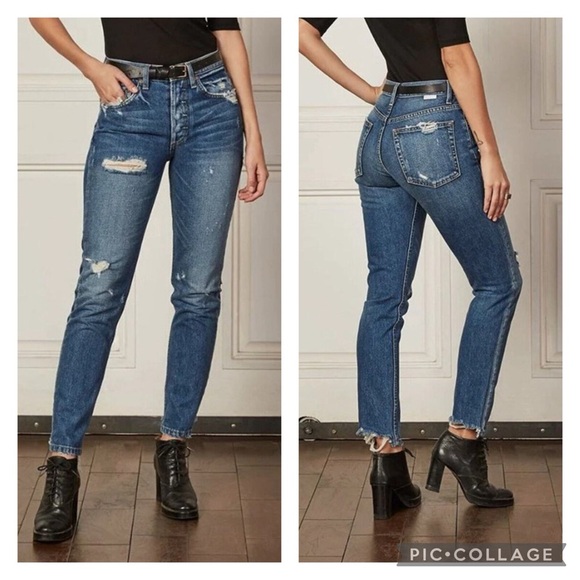 Boyish Denim - Boyish Billy Jeans in Mame Wash Heavily Distressed Button Fly Women’s Size 28